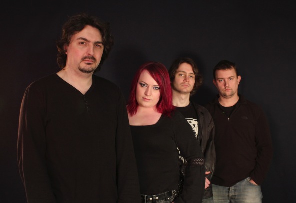 Dawn of Elysium early 2013: (from left) Alec Marlow, Emma Hedley, Charles Shelley, Phil Holroyd